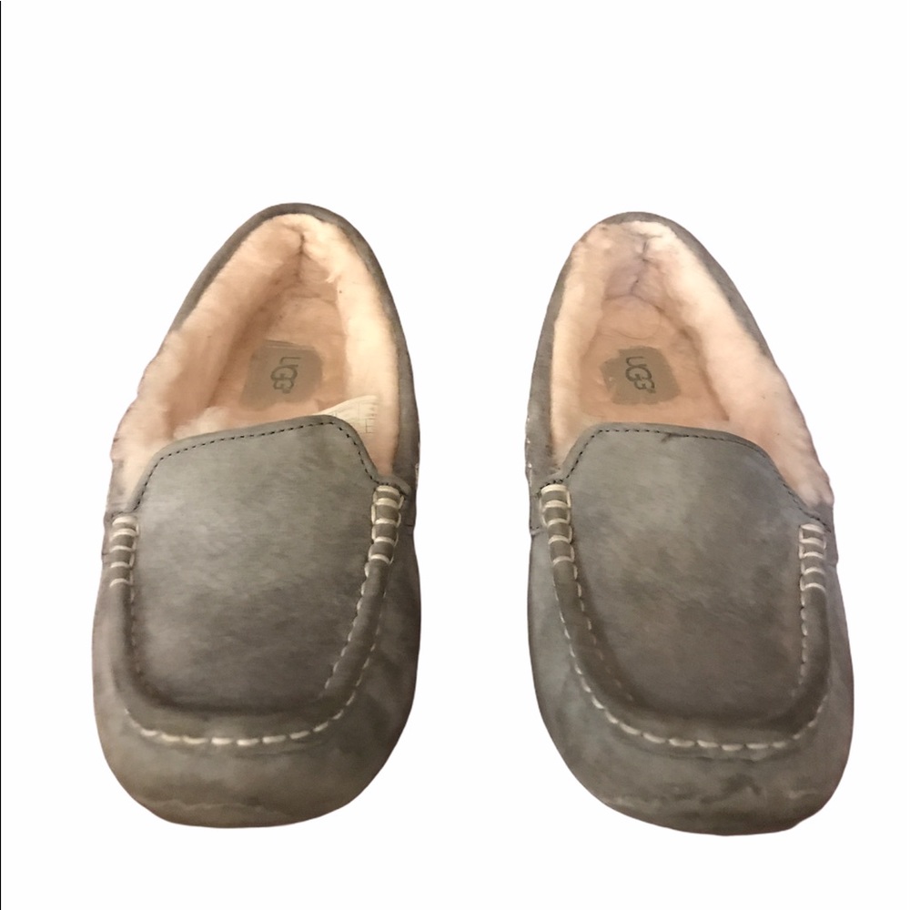 Gray UGG suede slippers